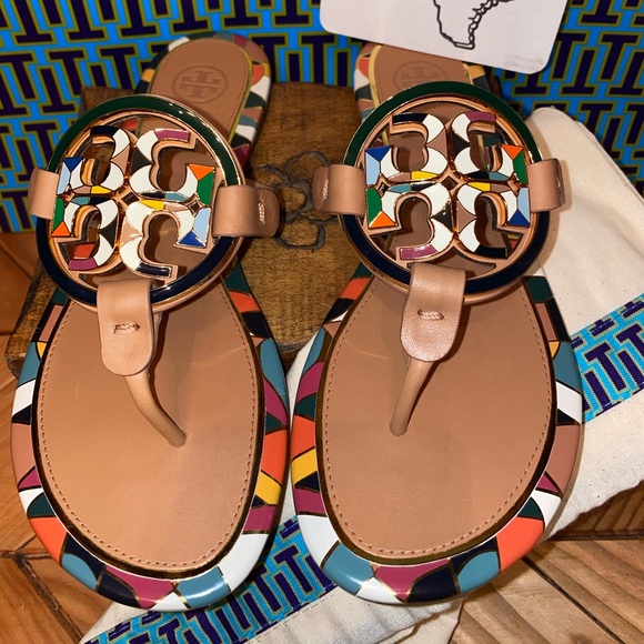 Tory Burch Enamel Millers β€οΈπ§‘ππππ€ - Picture 1 of 6